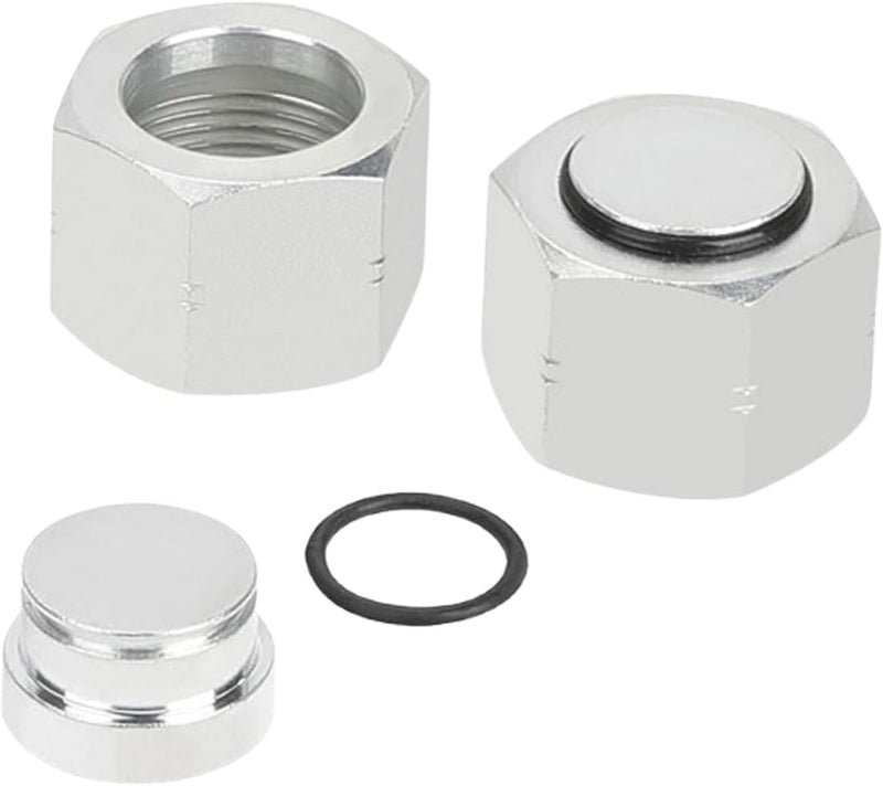 JROUTH ORFS 10 Hydraulic Cap and Plug Hose Tube and Pipe Fitting Kit, 37 Degree Pipe Fitting Kit Cap and Plug Kit(4 Sets） - Image 3